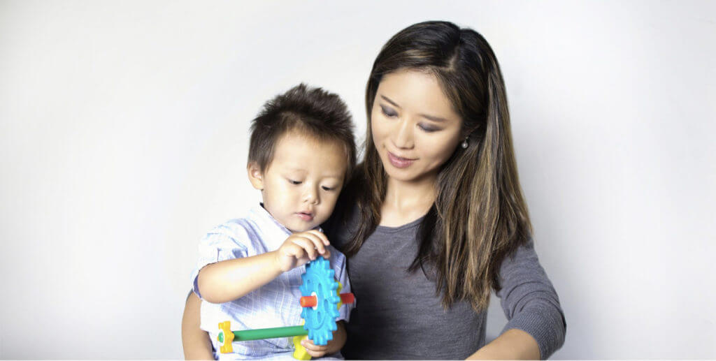 Amy Hsiao, New Law Business Model-trained, Personal Family Lawyer, playing with her young son